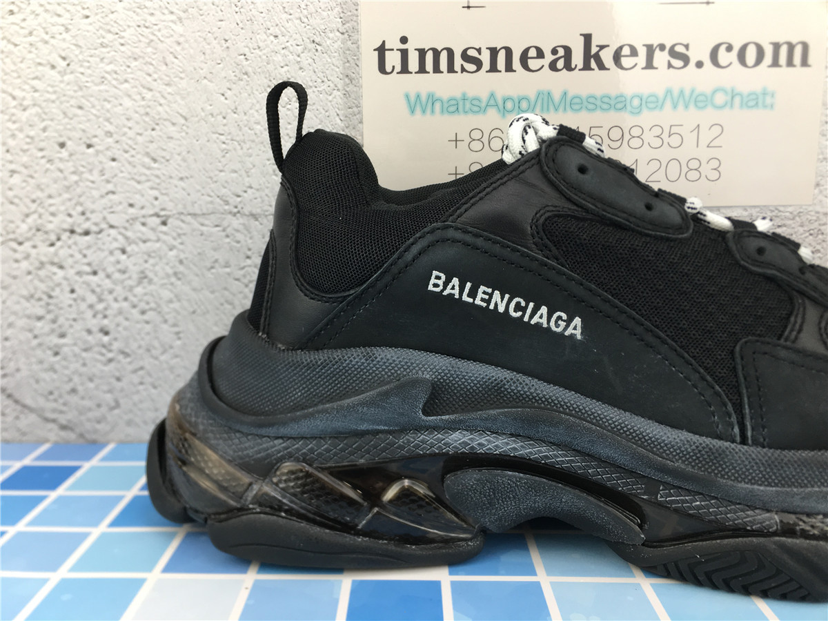 G5 Batch Balenciaga Triple S Black Clear Sole